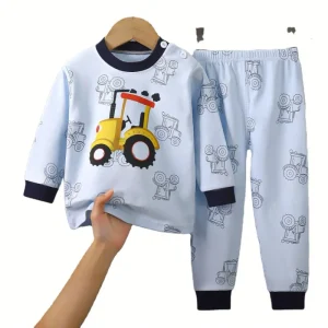 0 6 Years Girls Cartoon Children Sets Kids High Quality Baby Pajamas Sleepwear for Boys