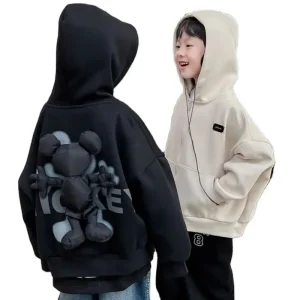 1 15 Fashion Zip New Fall Teenagers Clothes Kids Hoodie Set Children’s Tracksuit Boys