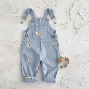 1 Pcs Custom Label Floral Cotton Romper Summer Baby Infant Clothes Toddler Girls Jumpsuit