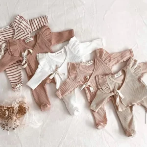 1 Pcs Personalized Label Spandex Cotton Romper Autumn Winter Newborn Infant Toddler Clothes Girls Baby Jumpsuit
