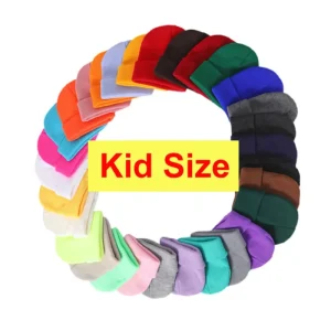 100% Acrylic Beanies for Kids 3 8 Years Custom Logo Winter Accessories