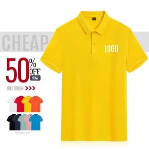 100% Combed Cotton Kids T-shirt Short Sleeves Drop Shoulder Fashion Custom Blank Polo Shirts for Kids Polo Tshirt