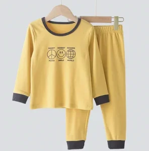 100% Cotton 2 Piece Pajama Set for Boys and Girls Kids Loungewear & Sleepwear Baby Bodysuit