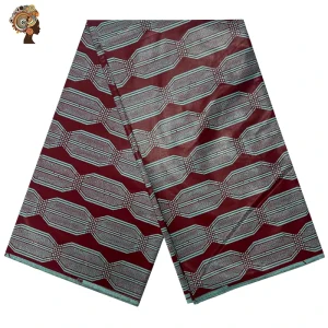 100% Cotton African Real Wax Printed Fabric Premium Double Faced Cotton Dobby Rib for Boys Shirts Other Clothing Items