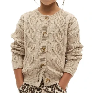 100% Cotton Baby Cardigan Unisex Kids Sweater Autumn Winter Long Sleeve Button Closure Soft Knit Cute Vintage Design Girls Boys