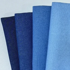 100% Cotton Breathable Anti-Static Windproof Wrinkle-Resistant Denim Fabric Woven Yarn Dyed