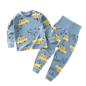 100% Cotton Cartoon Boys Girls Pajamas Sleepwear 2pcs Soft Children Kids Pajamas Sets Spring Autumn Baby Clothes Set