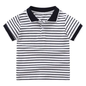 100% Cotton Children Polo Shirts Custom Logo Boys Polo Shirts