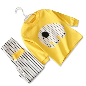 100% Cotton Kids Pajamas Boys Children Sleepwear Girls Nightwear Baby Infant Clothes Factory Price