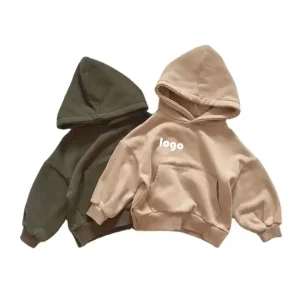 100% Cotton for Kids Baby Hoodie Logo Customization High Quality Spring Children Plain New Design Baby Boys Hoodies