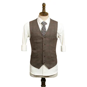 100% Polyester Men’s Casual Solid Design Plus Size Breathable Windproof Winter Dress Vest Waistcoat