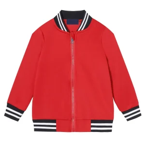 100% Polyester Waterproof Boys Girls Bomber Jacket Fall Lightweight Varsity Jacket Zip Up Jacket