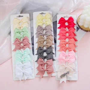 10pcs set Baby Headwear Hairpin Hair Accessories Children’s Cute Bow Hairpin Accessories