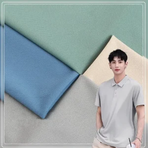 160g Nylon High Stretch Dynamic Piqu Fabric Breathable Quick Dry Mesh Cloth for Men’s Boys Activewear Polo Shirts