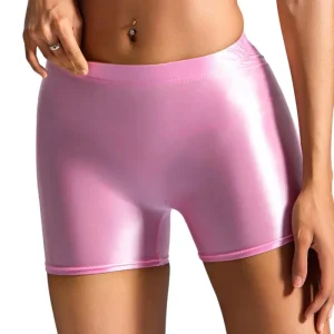 1834 Girls Sexy Glow Skinny High Waist eathable Casual Sports Yoga Shorts