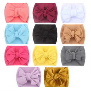 19.5cm Soft Bow of Creative Children From Europe America Kids Hair Accessories Newborn Baby Accessories Headbands for Babies