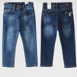 2 10 T Casual Retro Children Baby Overalls Wear Kids Boys Blue Jeans Denim Pants
