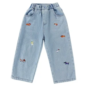 2-10T Kids Boys Skinny Children Jeans Classic Denim Clothing Long Bottoms Casual Girls Trousers