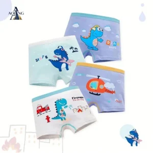 2-8 Years Old Boys Character Boxer Briefs Cotton Cool Cartoon Briefs Baby Toddler Kids Underwear