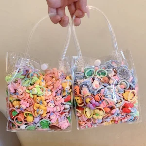 20 bag Custom Package Children Hair Accessories Bande De Cheveux Cute Fruit Flower Bow Hair Band for Kids
