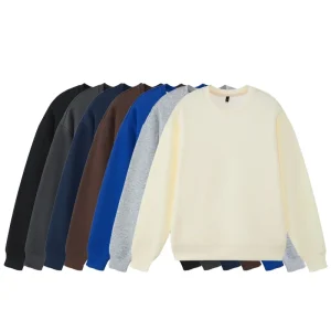 2022AW New Arrival Blank Crewneck Sweatshirt Drop Shoulder Boys Hoodies&sweatshirts Quality 380 Gsm Plain Unisex Sweatshirts