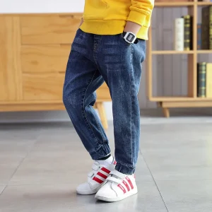 2022new New South Korean Version of Children’s Trousers Boy Jeans Children’s Jeans
