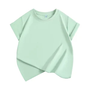 230grams China Factory Custom Print logo T shirt High Quality Custom Oversized Kids Boys t Shirt
