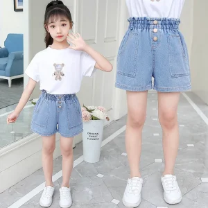 24 Type Mixed Factory Girls’ Denim Shorts Thin Boys Wear Short Pants Kid Jeans Shopping for Clothes Online