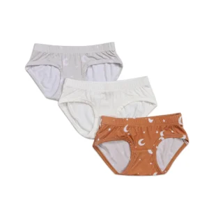 3-pack Girls Underwears Teen Girls Briefs Bamboo Spandex Cute Children’s Briefs