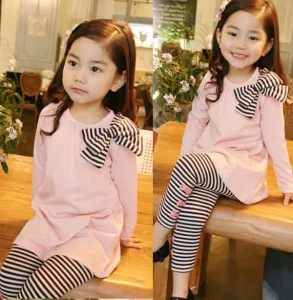 3 to 8 Years 2pcs Set Girls Baby Summer Clothes