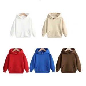 320g Autumn Winter Boys Girls Hooded Sweater Custom Children School Hoodies