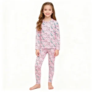 3D Printed Kids Pajamas Comfortable Long Sleeve Sleepwear