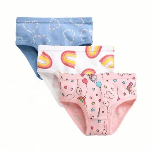 3Pcs Cartoon Kids Girl 2 8Y Baby Underpants Briefs 100% Cotton Little Girls Underwear Panties