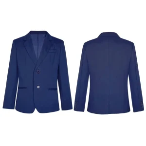 4-14 Years Kids Boys Gentleman Blazer Pockets Shoulder Pads Suit Jacket Outerwear for Weddings Banquets Party Evening Jacket