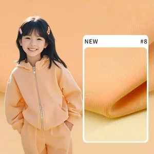 40.5% Modal 40% Cotton 15% Polyester 4.5% Spandex 320GSM Interlock Ultra-Soft Fabric for Autumn Winter Sweatshirt Suit Hoodies