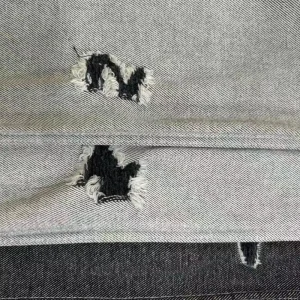 439GSM Heavy Sirospun Chenille Twill Woven Denim Fabric Cotton Blend for Streetwear Jeans Jackets Coats