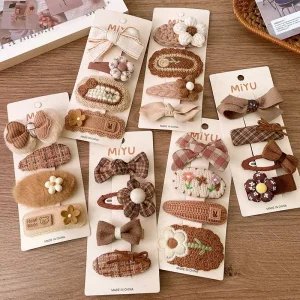 4pcs set Lovely Toddler Princess Hair Design Accessories Children’s Cartoon Hair Clip Sets for Kids