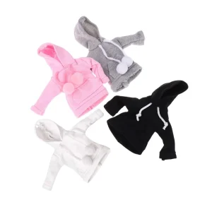 6 Colors Christmas Elf Doll Clothes Hoodies Sweatshirts Gray Fleece Hoody Children’s Toys Accessories Kid’s Gifts
