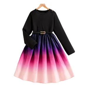 8-12 Years Autumn Teen Girls Dresses Casual Princess Dress for Children Fashion Girl Dress