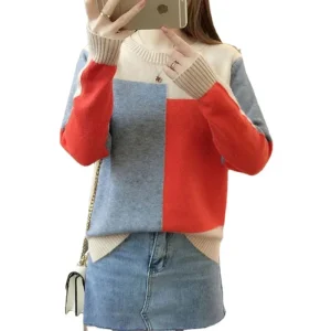 8230758 Women Sweaters Autumn Winter Tops Soft Loose Teens Knitwear Casual Fashion Korean Girls Pullover Sweater