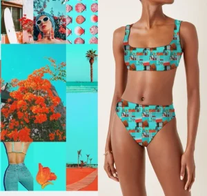 85% Recycled Poly 15% Spandex Stretch Fabric for Girls’ Sportswear Breathable Plain Knitted Swimwear Printed Design for Swimming