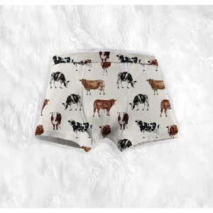 95% Bamboo Fiber Custom Print Kids Boxer Briefs Boys Underwears