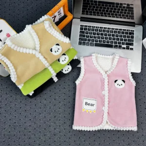 Annshine Children’s Cartoon Vest for Boys Outerwear Autumn and Winter Long sleeved Warm Thick Padded Baby Coat