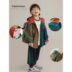 Autumn Boys’ Fashion Jacket Set 2 Pieces Kids Boys Clothing Sets with Jacket Child Cotton Jogger Set Kids