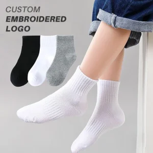 Autumn Breathable Boys Mesh Socks Large Children’s Cotton Crew Sweat Wicking Sports Socks Tube Socks for Kids