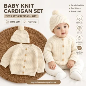 Autumn Infant Long Sleeve Cardigan Baby Knit Clothing Newborn Knitted Sweater Baby Girl Clothes