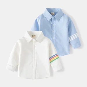 Autumn New Comfortable Casual Girls T Shirts & Polo Shirts Boy Baby Long Sleeve Cotton Shirt