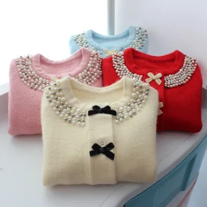 Autumn New Fashion Baby Toddler Girls Sweater Kids Cute Knitted Sweater