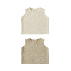 Autumn Sleeveless Sweaters Vest Knitted Solid Color Girls Tank Top Knitwear Kids Baby Vests & Waistcoats
