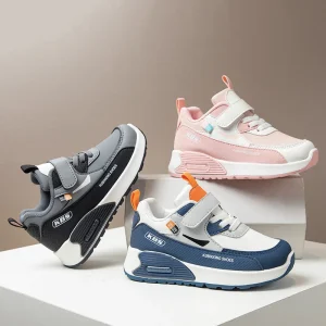 Autumn Winter Children’s Sneakers Boys Girls Casual Primary School Shoes Soft Bottom Slip On Closure Lighted EVA Insole